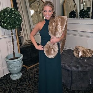 Amsale - Sophia dress in Hunter Green